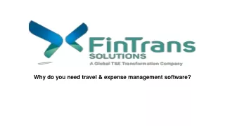 Why do you need travel & expense management software