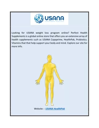 USANA Healthpak  Perfecthealthsupplements.com