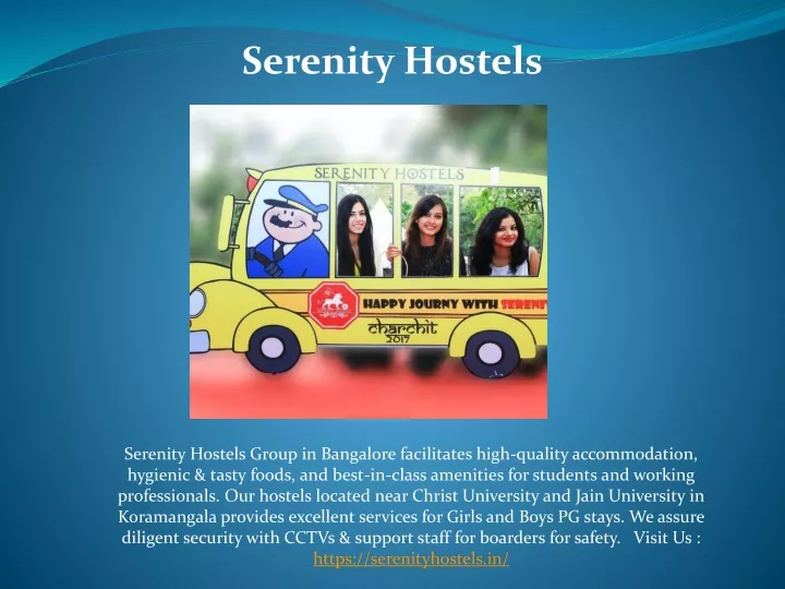 serenity hostels