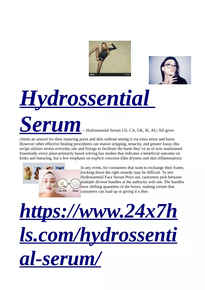 hydrossential serum hydrossential serum