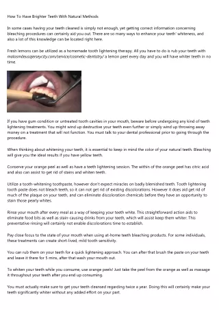 14 Common Misconceptions About Visual Dentistry