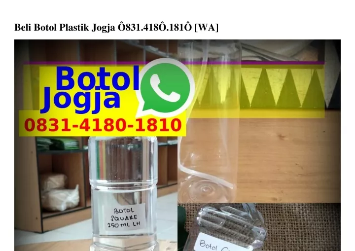 beli botol plastik jogja 831 418 181 wa