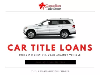 Take advantage of Car Title Loans Calgary lien-free title to borrow cash fast