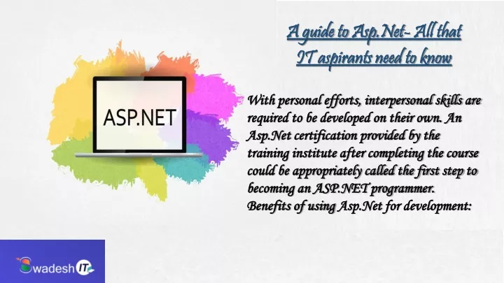 a guide to asp net all that it aspirants need