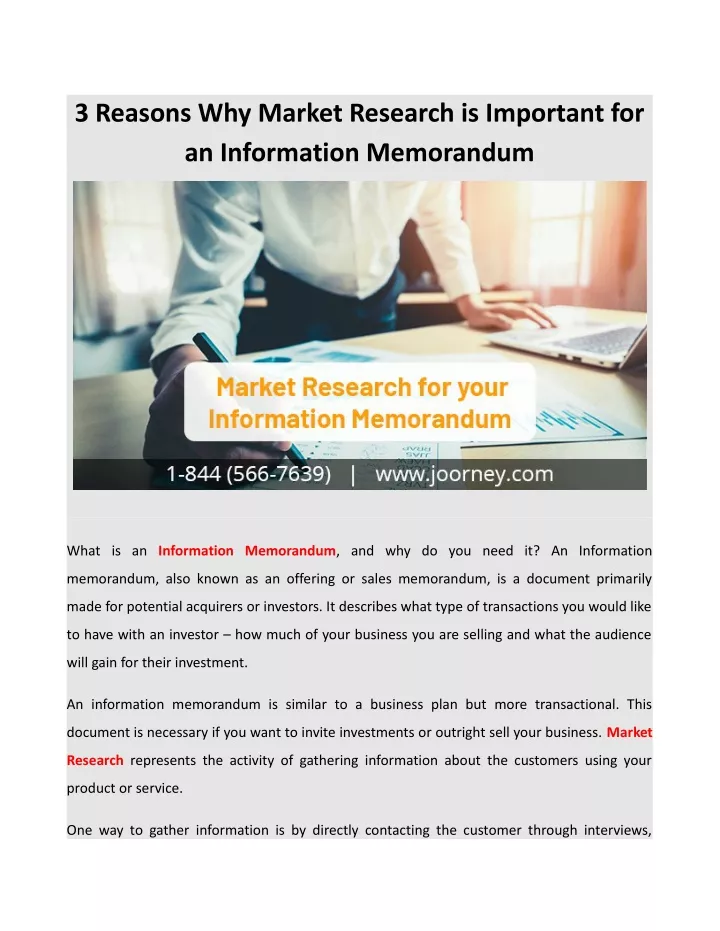 3 reasons why market research is important