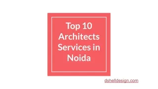 Top 10 Architects Services in Noida
