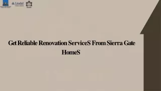 Sierra Gate Homes: Find The Best Home Renovations Service In Ottawa