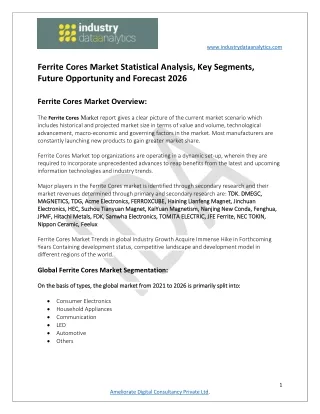 www industrydataanalytics com