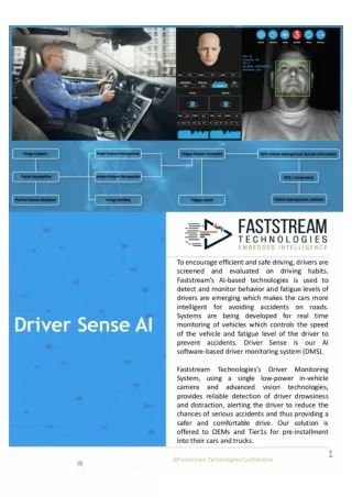 Driver Drowsiness & Fatigue Detection by Faststream Technologies