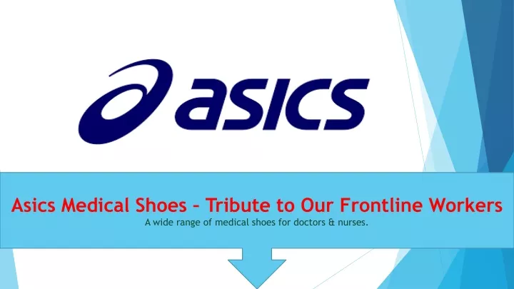 asics medical shoes tribute to our frontline