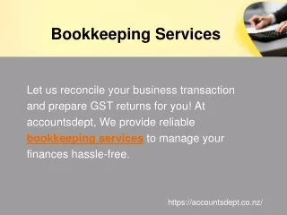 Bookkeeping Services