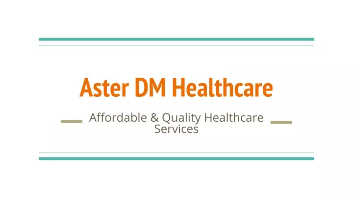 aster dm healthcare