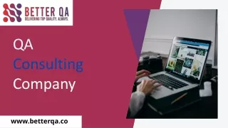 Best QA Consulting Company - BetterQA