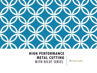 Water soluble metal cutting