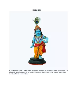 Lord krishna idol