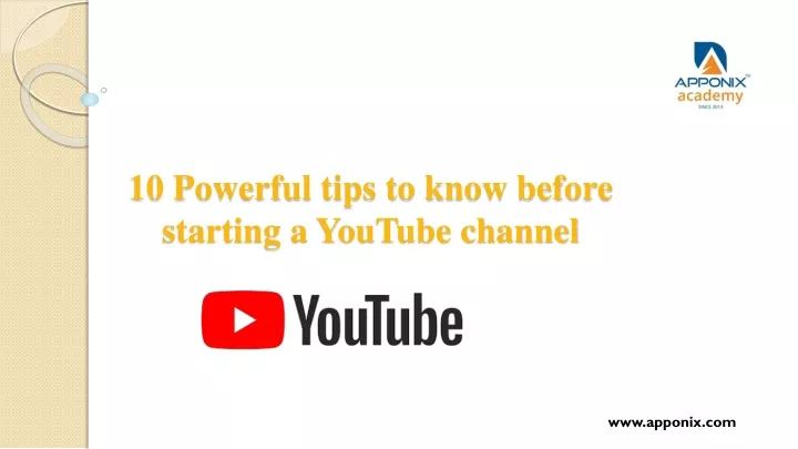 10 powerful tips to know before starting a youtube channel