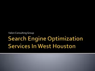 Search Engine Optimization Services In West Houston