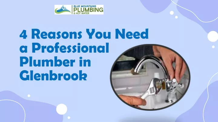 4 reasons you need a professional plumber in glenbrook