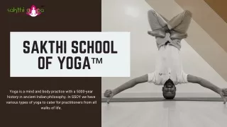 Pregnancy Yoga Instructor - Sakthi School Of Yoga