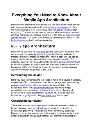 everything you need to know about mobile