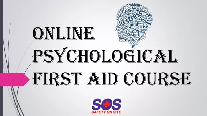 online psychological first aid course