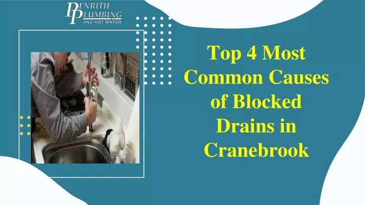 top 4 most common causes of blocked drains