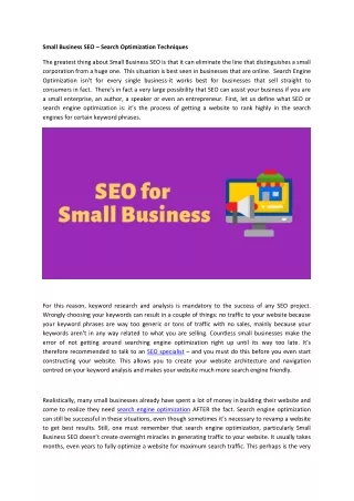 Small business seo | Best SEO Company in Madurai