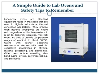 A Simple Guide to Lab Ovens and Safety Tips to Remember