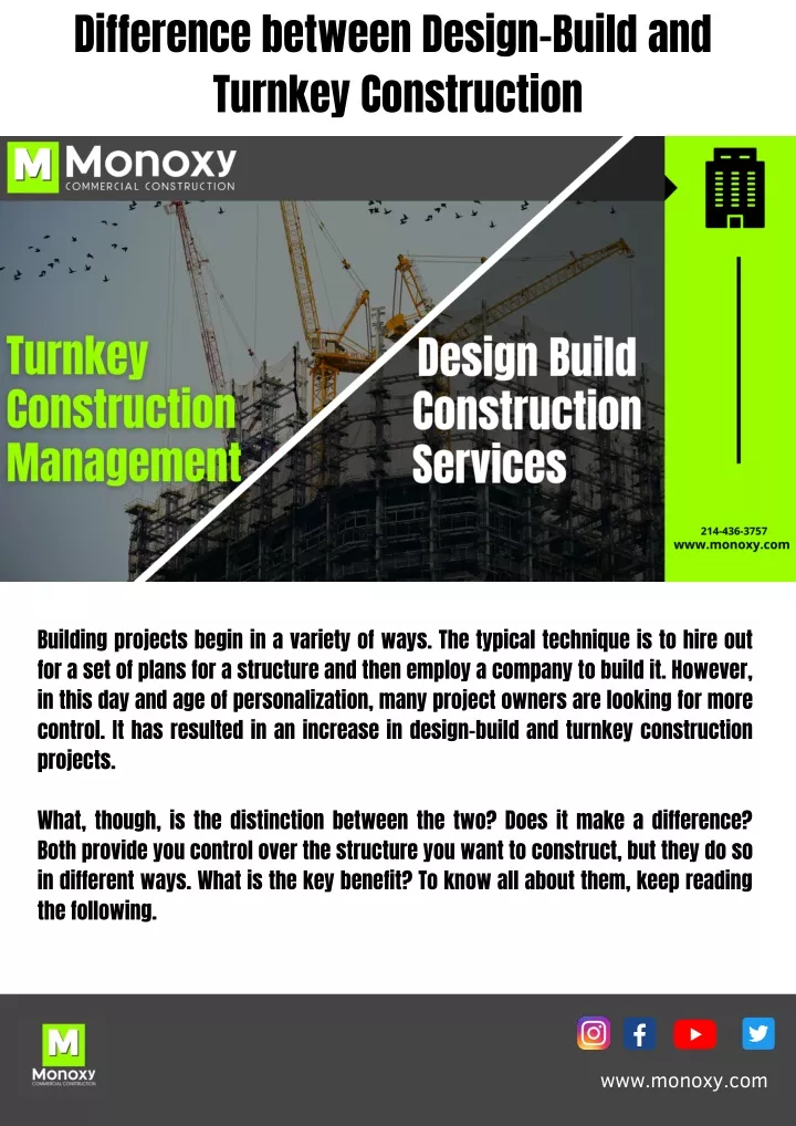 difference between design build and turnkey