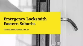 Emergency Locksmith Eastern Suburbs