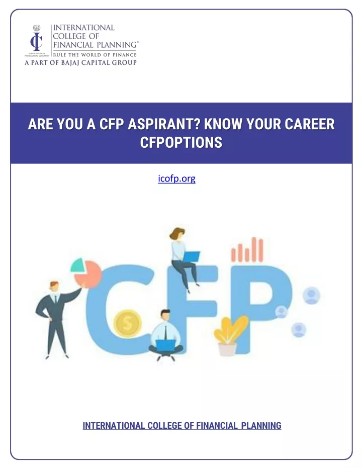 are you a cfp aspirant know your career cfpoptions