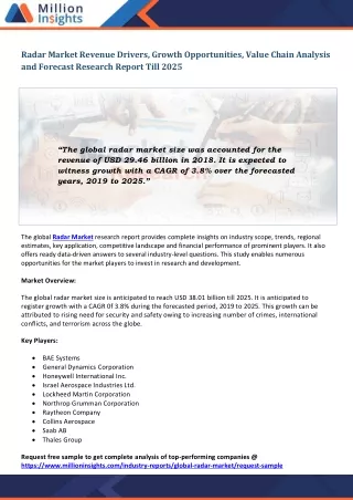 radar market revenue drivers growth opportunities
