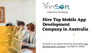 Hire Top Mobile App Development Company in Australia
