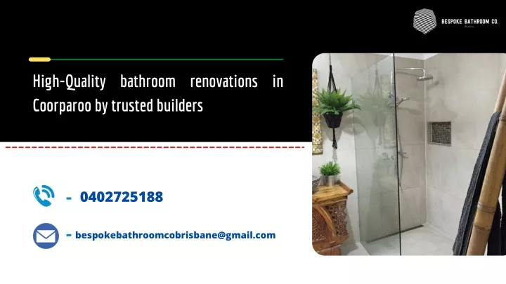 high quality bathroom renovations in coorparoo