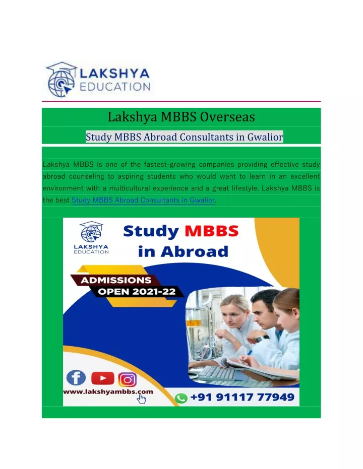 lakshya mbbs overseas study mbbs abroad