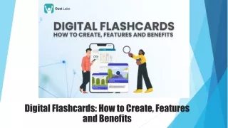 digital flashcards how to create features and benefits