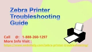 Zebra Printer Troubleshooting Call 1-888-260-1297