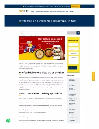 Food Delivery App Development Cost | DxMinds