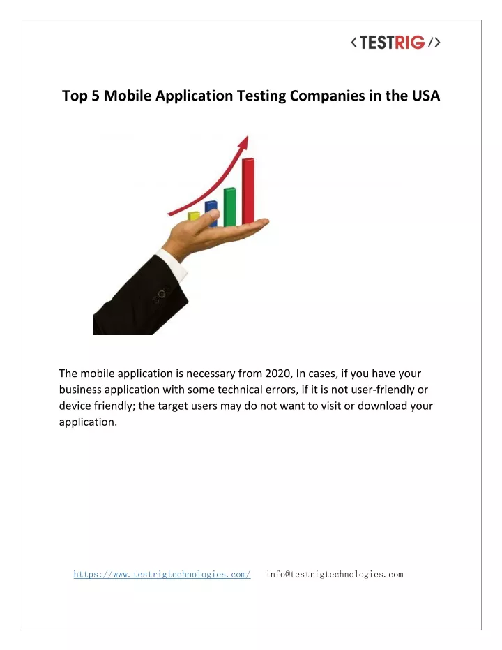 top 5 mobile application testing companies