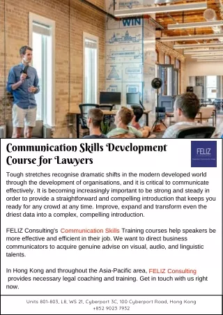 communication skills development course