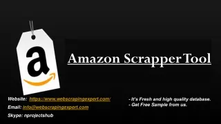 amazon scrapper tool