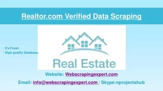 realtor com verified data scraping