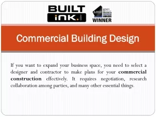 Commercial Building Design