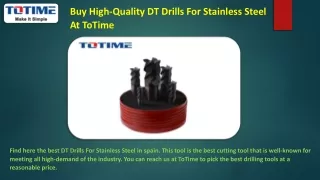 Buy High Performance And Good Quality Carbide Drills At Totime