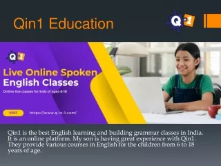 Best educational apps for learning English with Qin1 Education