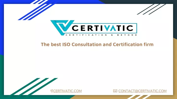 the best iso consultation and certification firm