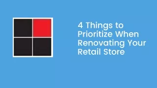 4 things to prioritize when renovating your