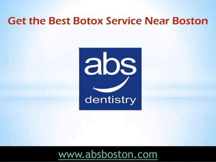 get the best botox service near boston