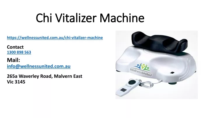 chi vitalizer machine