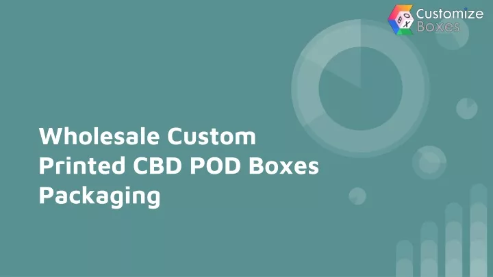wholesale custom printed cbd pod boxes packaging